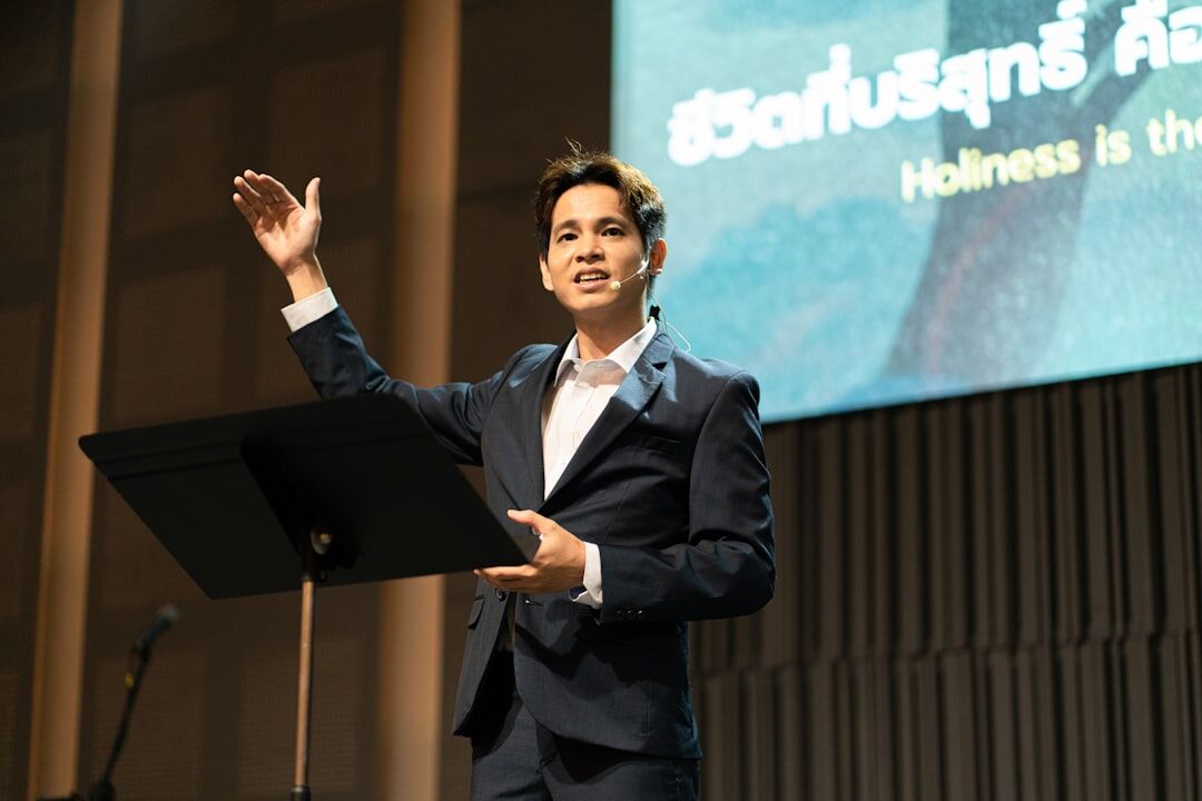 professional woman presenting